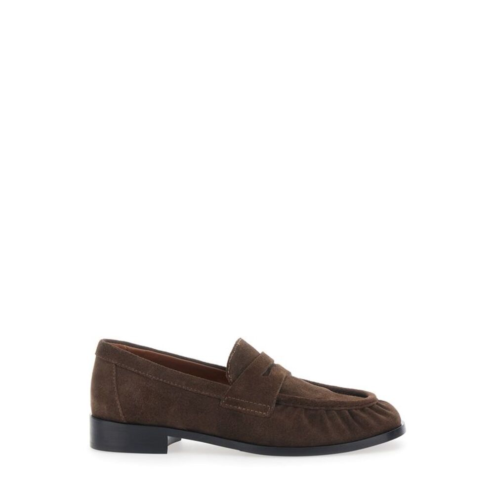 Strategia Women Revue Loafers Brown With Rounded Toe In Leather Women